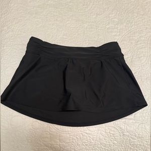 Athleta Womens Tennis Golf Skirt Skort Black Size XXS Attached Briefs Mini